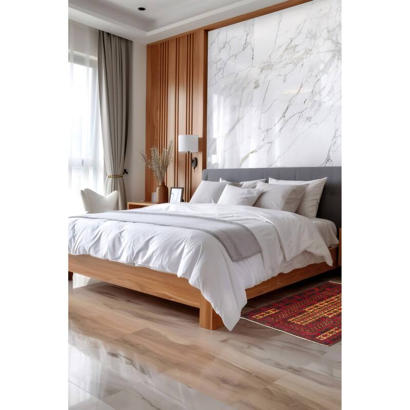 ECARPETGALLERY Hand-knotted Teimani Tan Wool Rug - 3'2 x 4'6