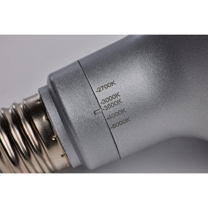 15.5W PAR38 LED Medium Base Silver Finish CCT Selectable 120V 40 Degree Beam Angle