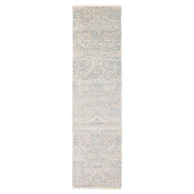 ECARPETGALLERY Hand-knotted Mystique Grey Wool Rug - 2'7 x 10'0