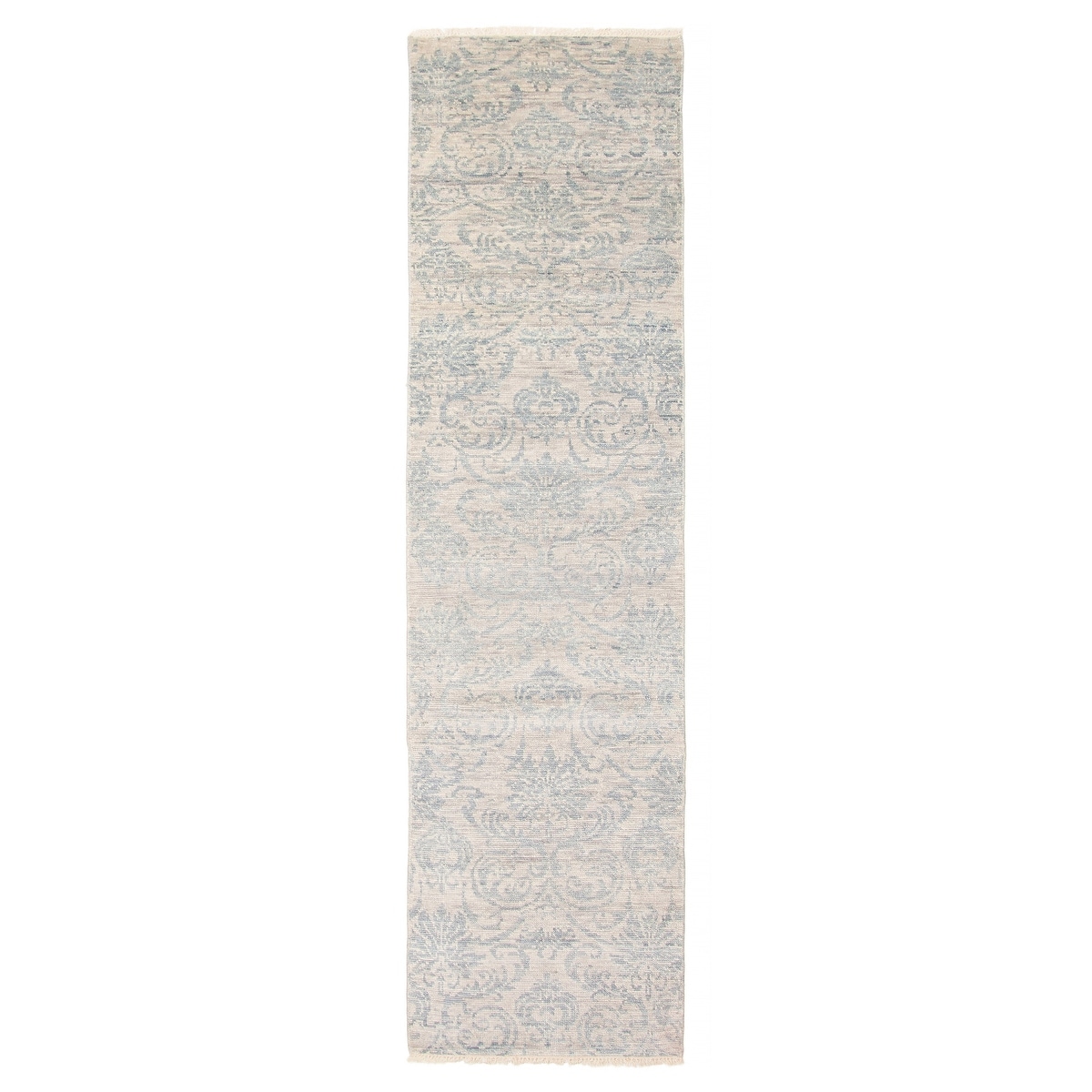 ECARPETGALLERY Hand-knotted Mystique Grey Wool Rug - 2'7 x 10'0