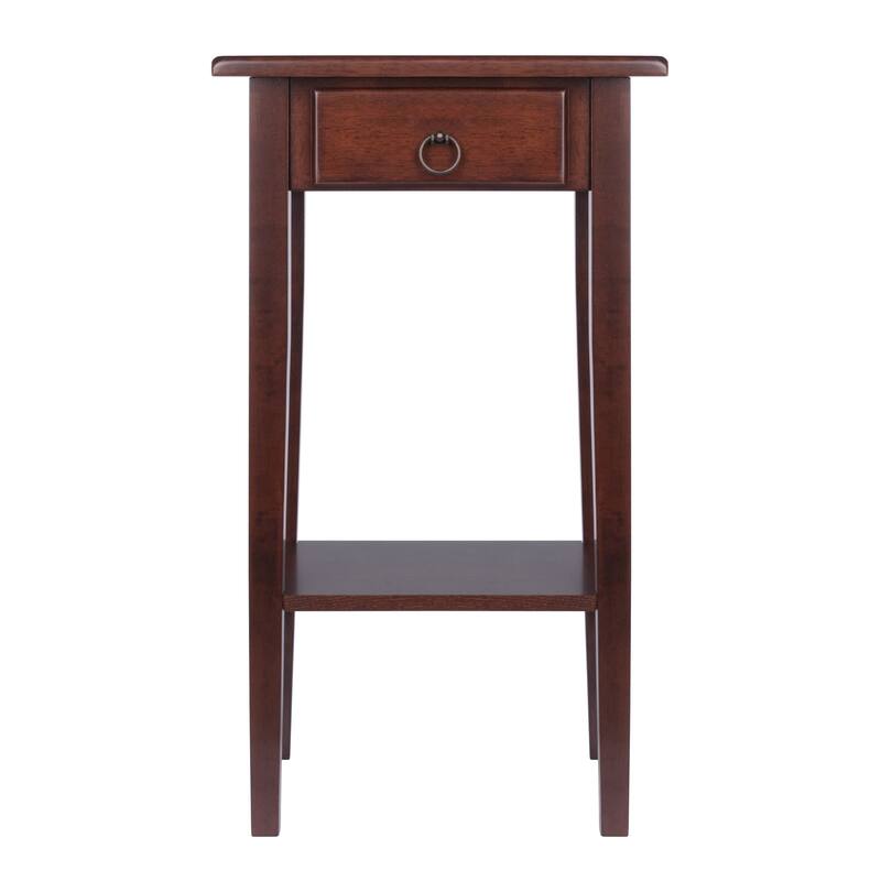 Regalia Accent, Side Table, Walnut - 17"W x 14"D x 29.50"H