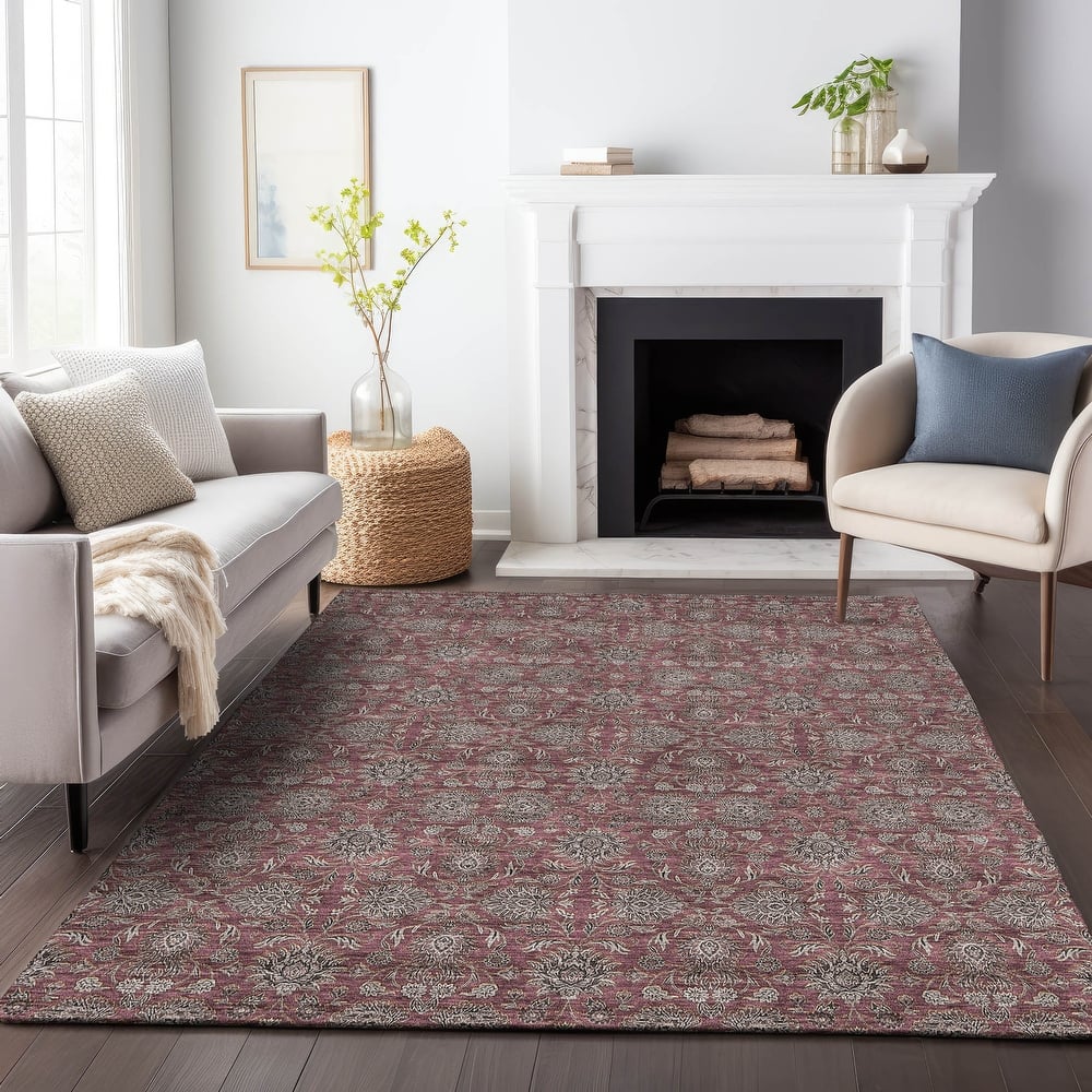 Premium Washable Super Soft Floral Borderless Mayfield Rug