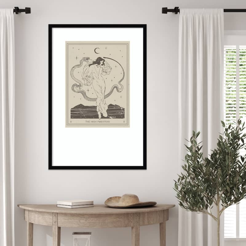 The High Priestess by Nktn Wood Framed Wall Art Print