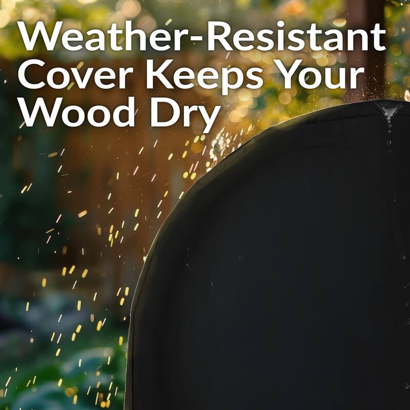 Sunnydaze Firewood Log Hoops and Covers - Multiple Options