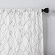 preview thumbnail 8 of 16, No. 918 Abstract Geometric Embroidery Semi-Sheer Rod Pocket Curtain Panel, Single Panel