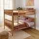 preview thumbnail 12 of 17, Max and Lily Classic Queen over Queen Bunk Bed Pecan