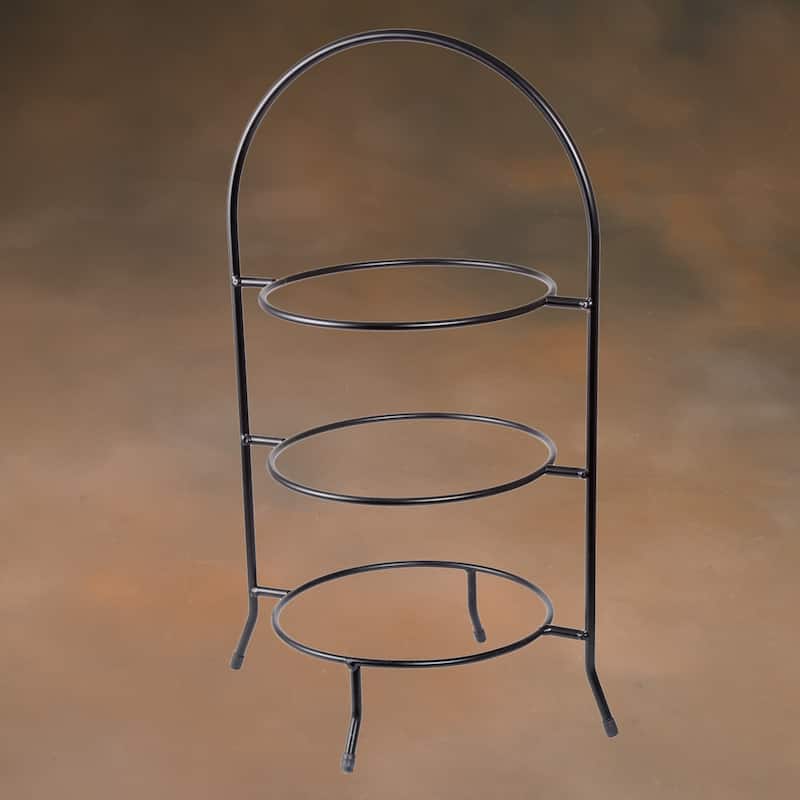 Creative Home Iron Works 3-tier Dinner Plate, Serving Rack Set (Set of 2)