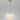 Rennnsan 1-Light Convertible Clear Glass Pendant / Flush Mount Ceiling Light for Hallway - 11.8" Dia x 9.8" H