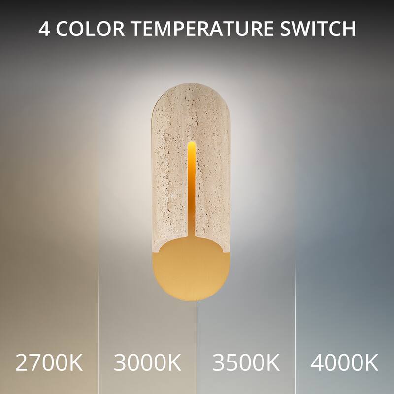 Clog 16in LED Outdoor Wall Light Selectable CCT 2700-3000-3500-4000K set to 2700K