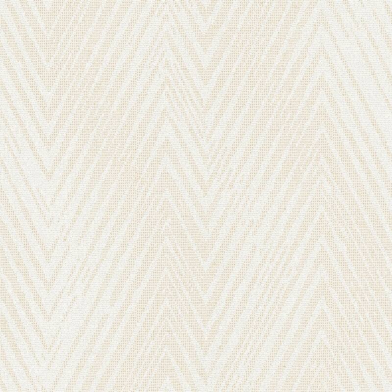 Galerie Wallcoverings Utopia Collection Herringbone Weave Matte Finish Vinyl on Non-woven Wallpaper Roll - 33-feet long x 21-inches wide - Beige