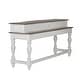 Magnolia Manor Antique White Weathered Bark Console Bar Table - Bed ...