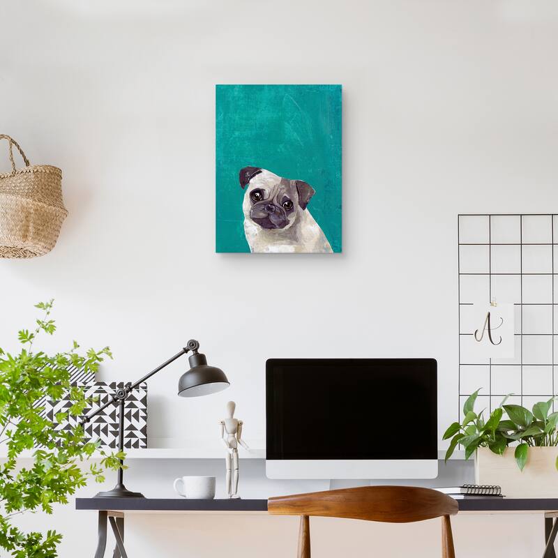 Pug Puppy Canvas Art Print