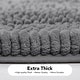 preview thumbnail 69 of 110, Deconovo Non Slip Chenille Striped Bath Mat Soft Durable