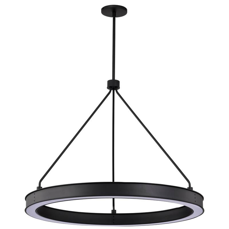 Longford 30 Inch LED Pendant Textured Black Acrylic Lens - Textured Black - Textured Black