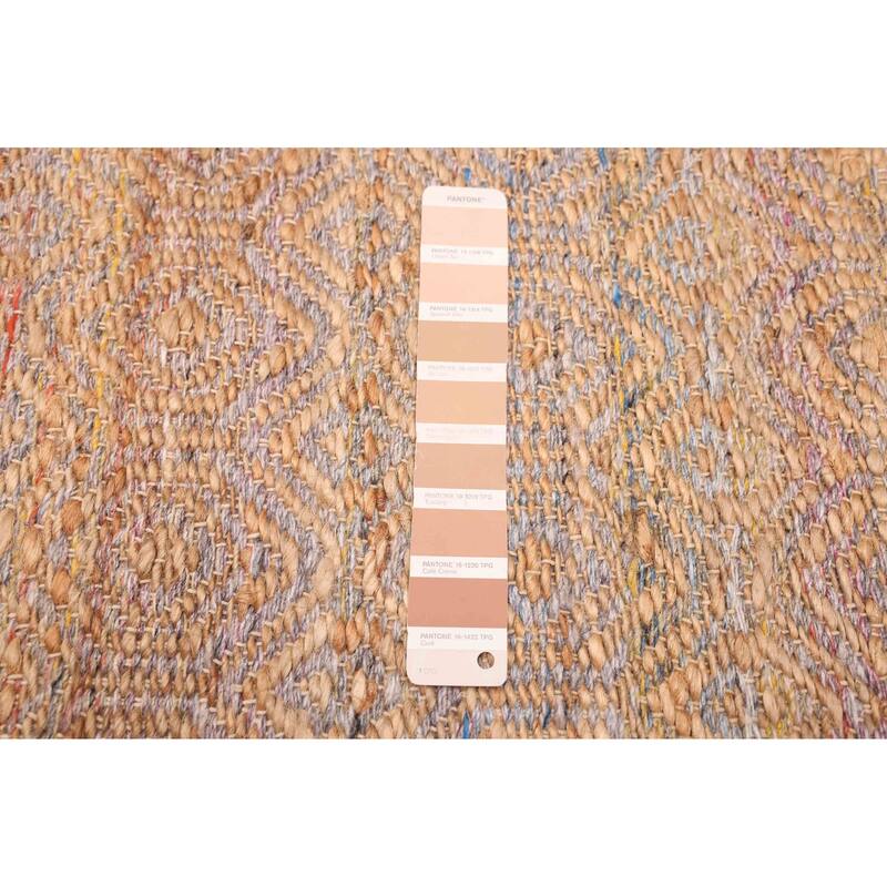 ECARPETGALLERY Flat-Weave Palas Denizli Tan Jute Kilim - 5'3 x 7'7