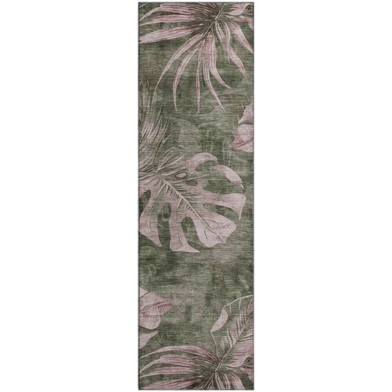 Premium Washable Super Soft Tropical Floral Mayfield Rug