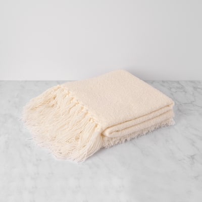 Aurora Home Plush Touch Fringe Throw