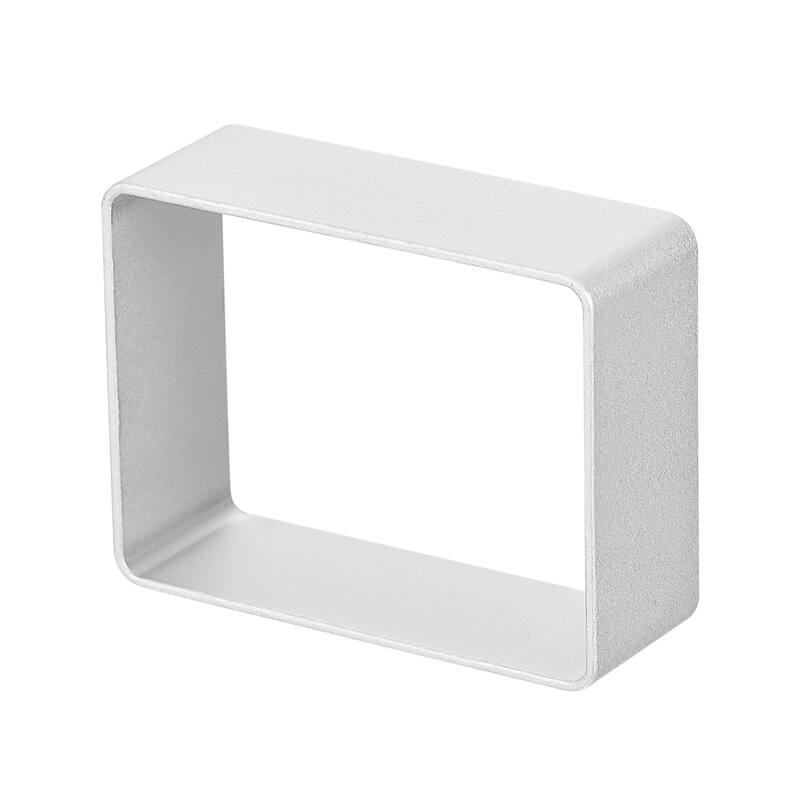 12pcs Metal Cookie Cutters Set, Aluminum Alloy Rectangle Cookie Cutter, Silver