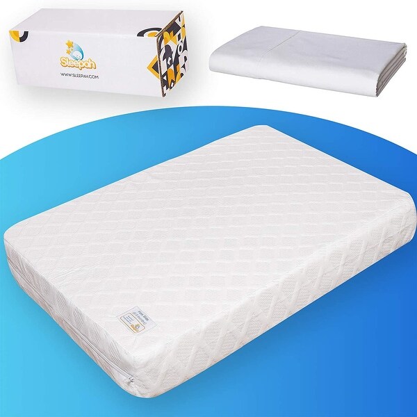 Sleepah Pack and Play Mattress Pad Portable Memory Foam; (Firm for