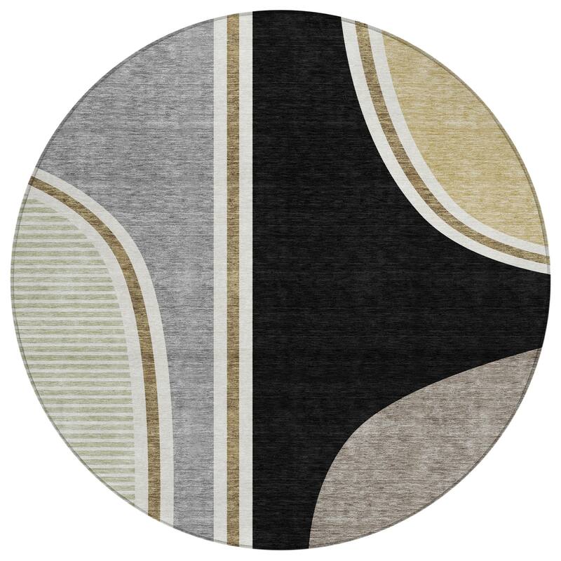 Machine Washable Indoor/ Outdoor Contemporary Keely Chantille Rug