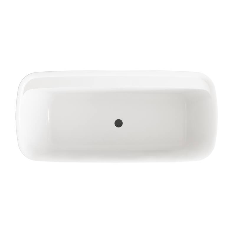 Chad Soaking Bathtub in Glossy White
