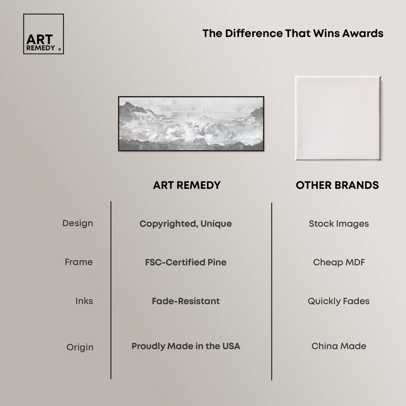 Inspired Neutral Morning Panoramic Canvas by Art Remedy
