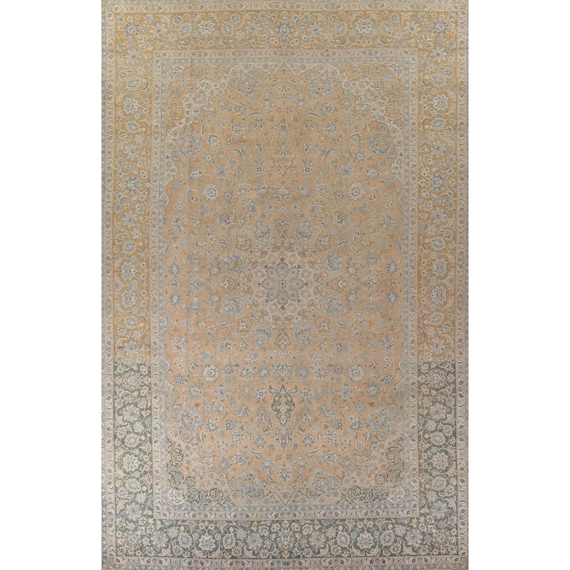 Traditional Najafabad Persian Vintage Rug Handmade Wool Carpet - 11'0" x 16'4"