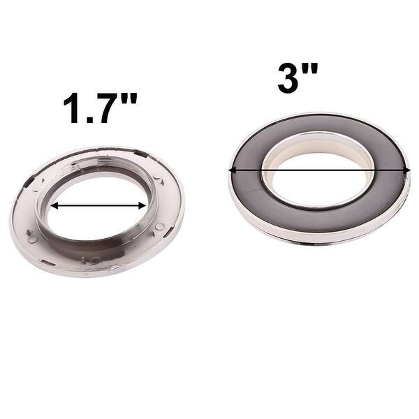 Shop Bedroom Acrylic Round Window Curtain Rod Hanging Eyelet Ring