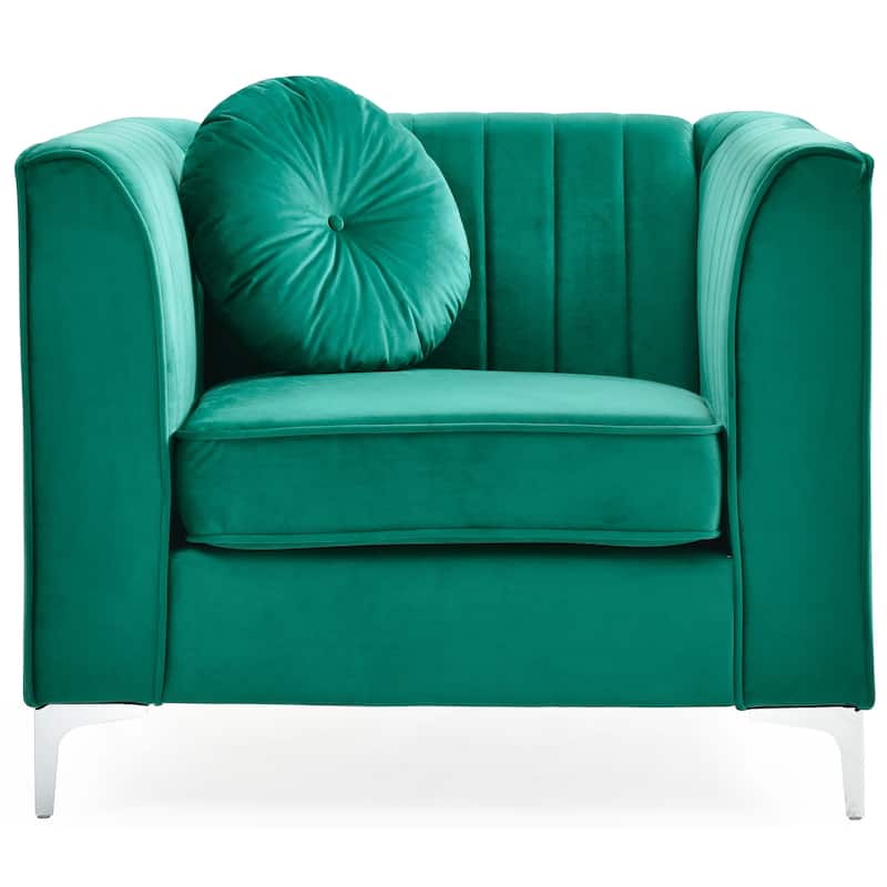 Delray Velvet/ Microsuede Chair