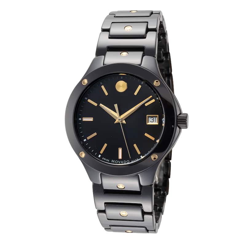 Movado Women's SE 33mm Quartz Watch 0607741 - Black - One Size