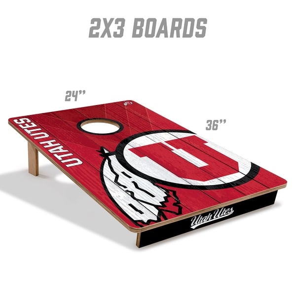 Utah Utes NCAA Tailgate Cornhole Board Set