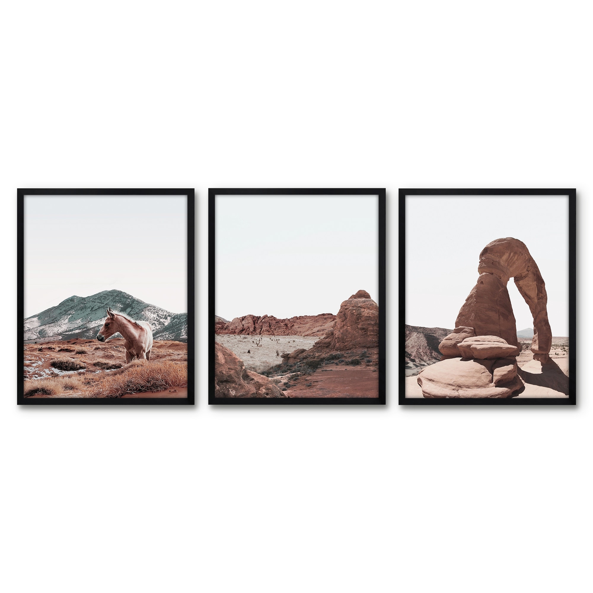 Americanflat 3 Piece 8x10 Unmatted Framed Print Set - National Park Canada  by Artvir