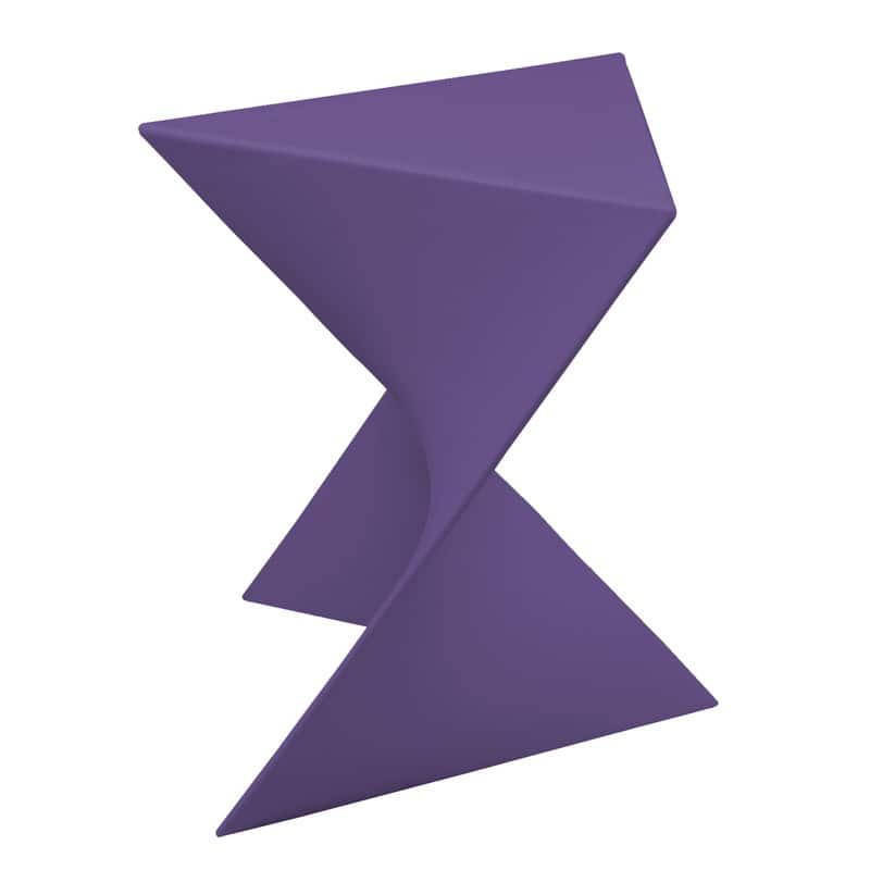 Randolph Modern Indoor Lightweight Side Table with Triangular Curved Design Accent End Table for Home Living Room or Bedroom