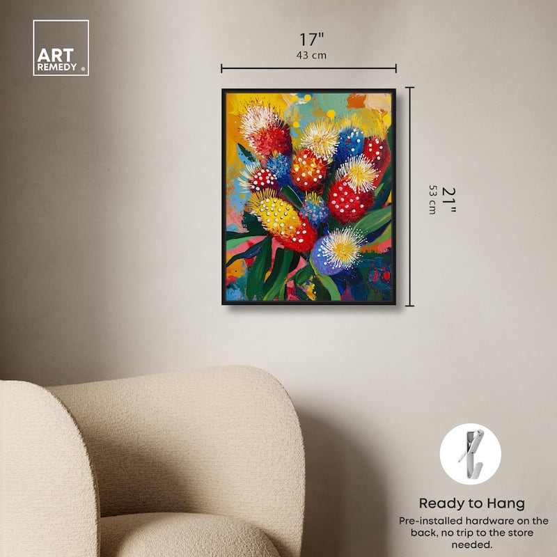 Vivid Flora II Canvas by Art Remedy