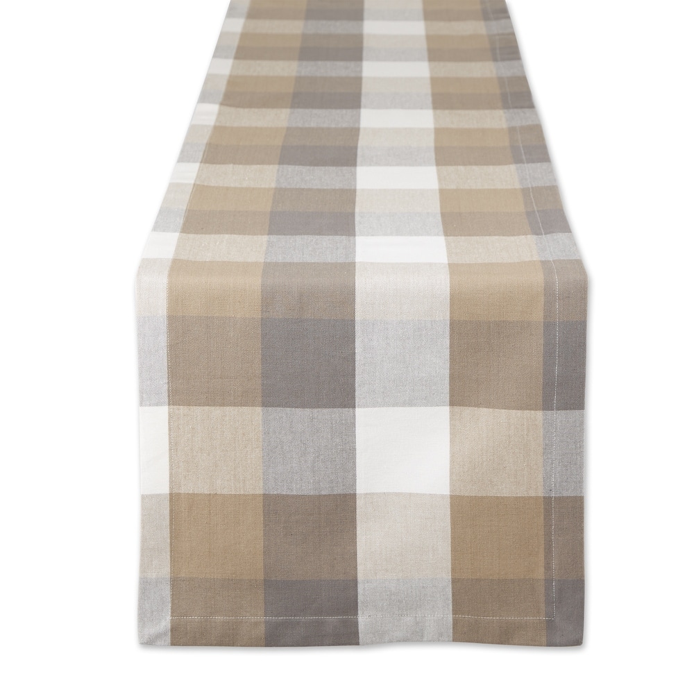 DII Tri Color Check Table Runner