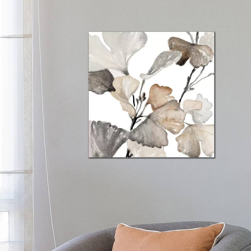 iCanvas "Neutral Ginko Stems II" by Lanie Loreth Canvas Print - 26x26x1.5