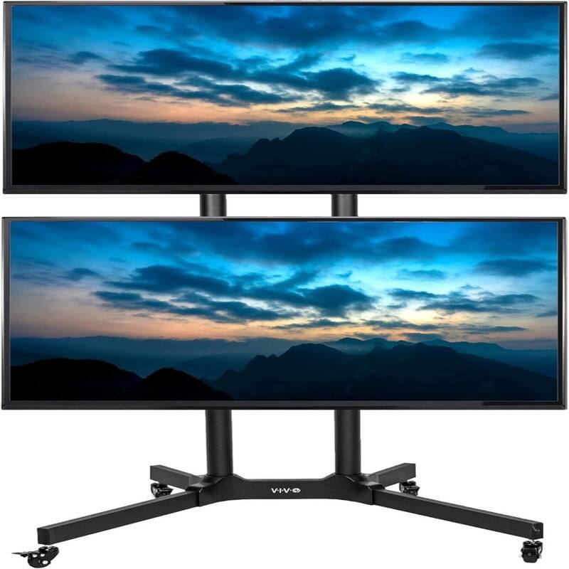 Mobile TV Cart - Black