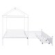 preview thumbnail 27 of 30, Metal House-Shaped Platform Bed with 2 Drawers, Convertible Twin XL to King Size Bed Frame for Bedroom, Apartment