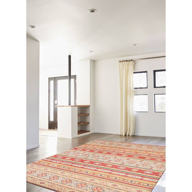 ECARPETGALLERY Hand-knotted Finest Ghazni Red Wool Rug - 9'9 x 12'11