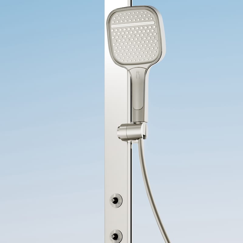 12.99" Solid Brass Five-function Digital Display Thermostatic Shower System with Rough in-Valve