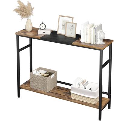 Console Table with Adjustable Shelf Storage