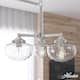 Option Brushed Nickel-Seeded Glass