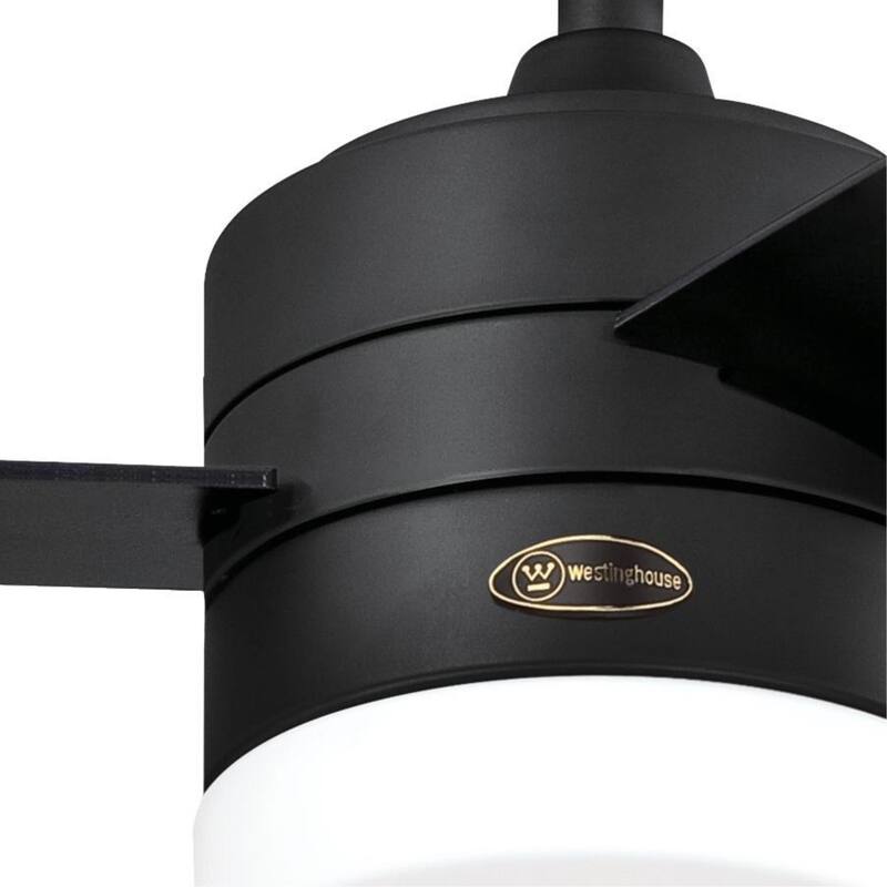 Westinghouse Lighting Alta Vista 52-Inch 3-Blade Indoor Ceiling Fan with Dimmable LED Light and Opal Frosted Glass