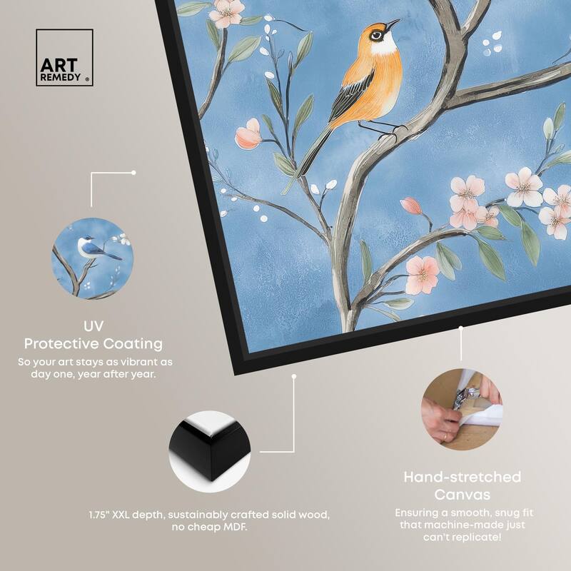 Birds in the Branches II Canvas by Art Remedy