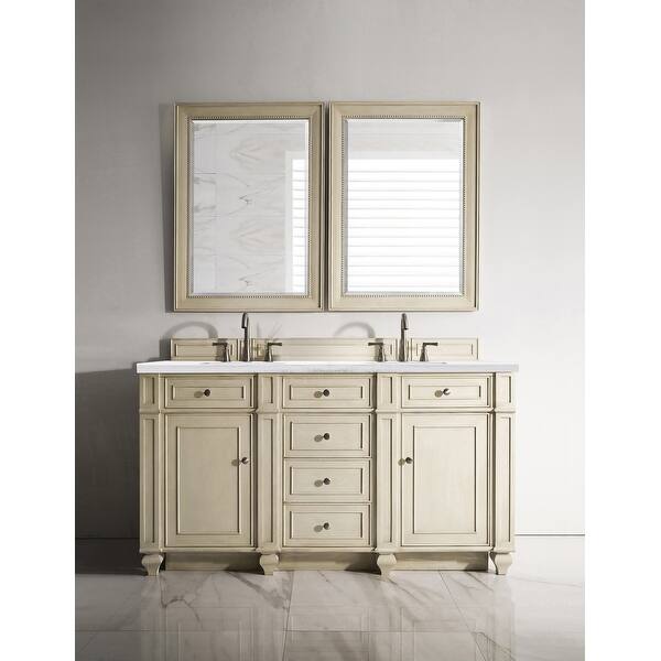 slide 2 of 25, James Martin Vanities Bristol 60" Double Vanity, Vintage Vanilla