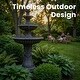 preview thumbnail 5 of 11, 51.51in Vintage Carved 3 Tier Fountain Classic European Outdoor Water Feature with Dual Tier Light Rings ETL Certified Pump