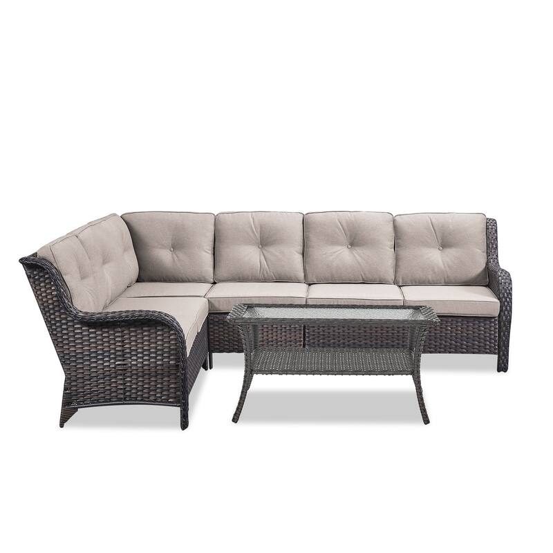 Outdoor Conversation Sets 2 Sectional Sofa Furniture