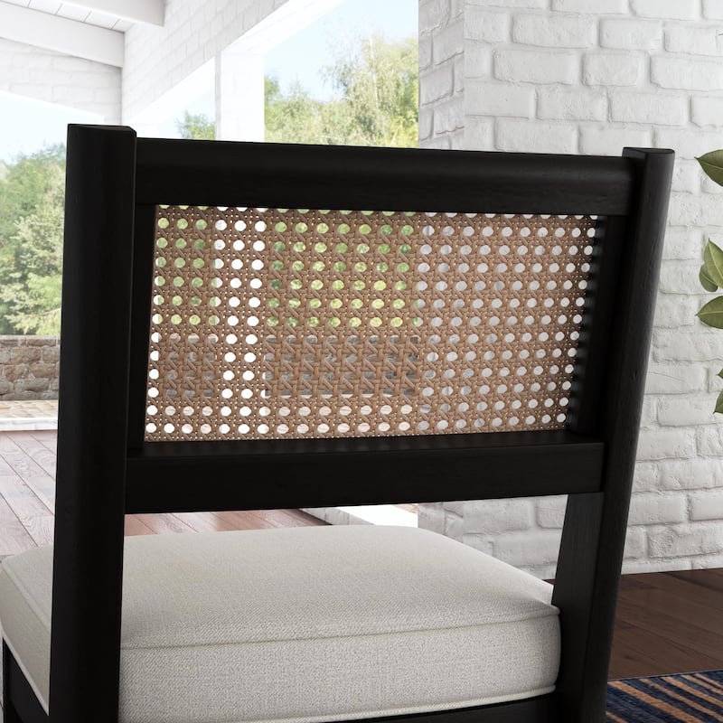 Brentwood Black Wood Dining Armless Chair by Homestyles - 19" x 33" x 21"