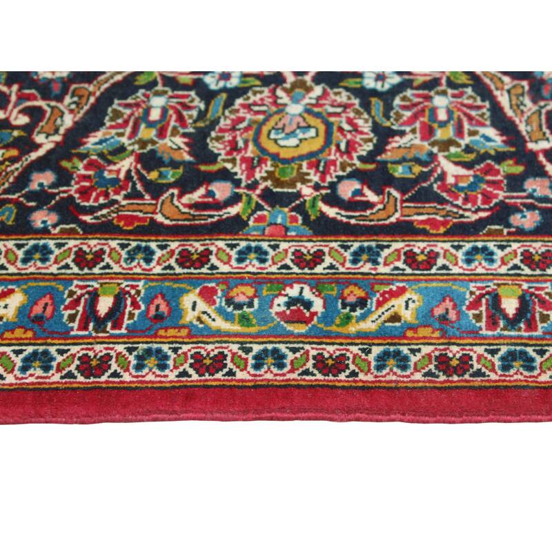 Vintage Distressed Andrew Red/Navy Rug - 9'3" x 12'5"