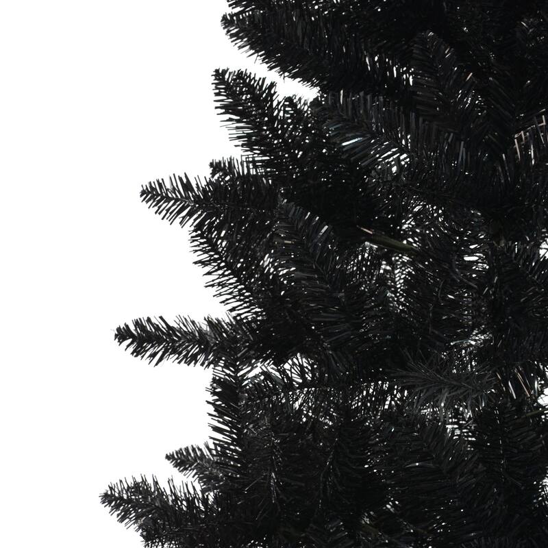 Puleo International 7' Black Carson Pine Artificial Christmas Tree